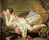 Francois Boucher Canvas Paintings - Nude on a Sofa